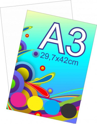 Impressão Couchê A3 200G - Laser